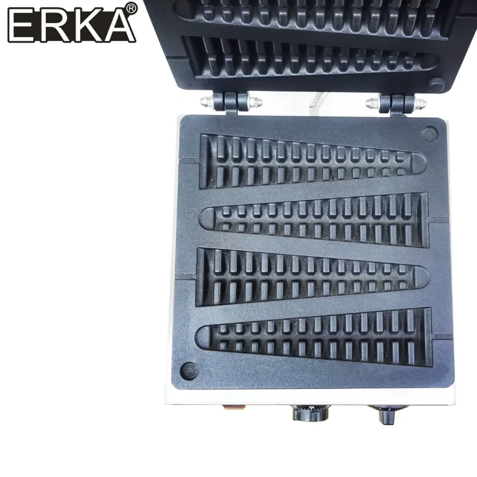 Gaufrier Commercial en arête de poisson 220V, gaufrier en forme d'arbre de noël, gaufrier en forme d'arbre de pin, 110VLolly