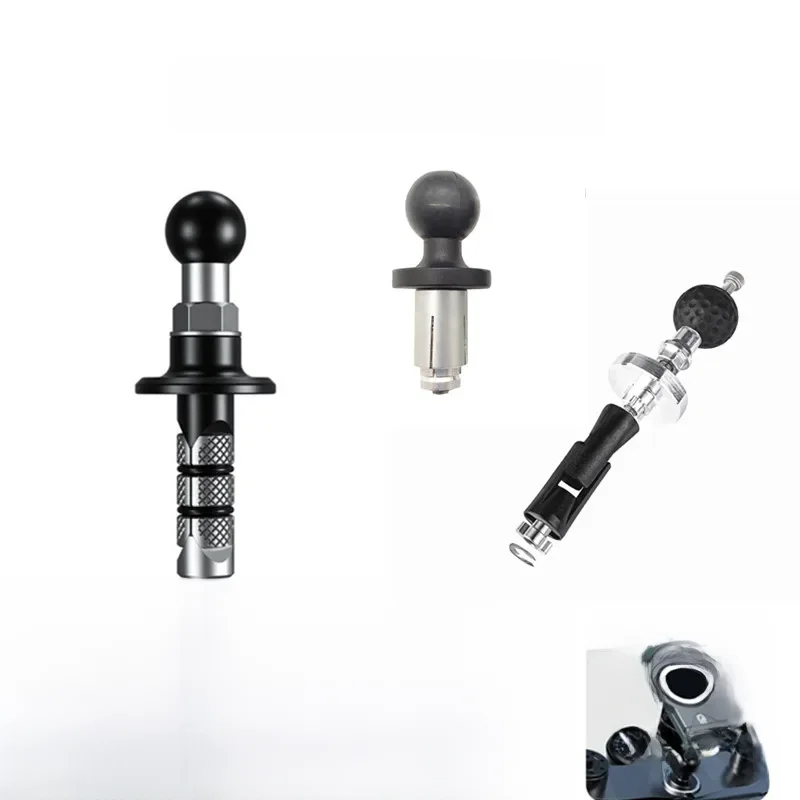 AliExpress Pljljmsw Motorcycle Bike Mount Black Fork Stem Base with 17mm or 25mm Ball Head for Gopro Ball Mount Adapter Mobile phone holder