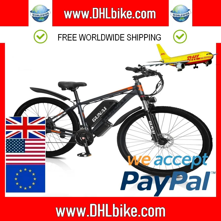 NEW GUNAI GN29 Electric Bike For Adults,750W Motor 29