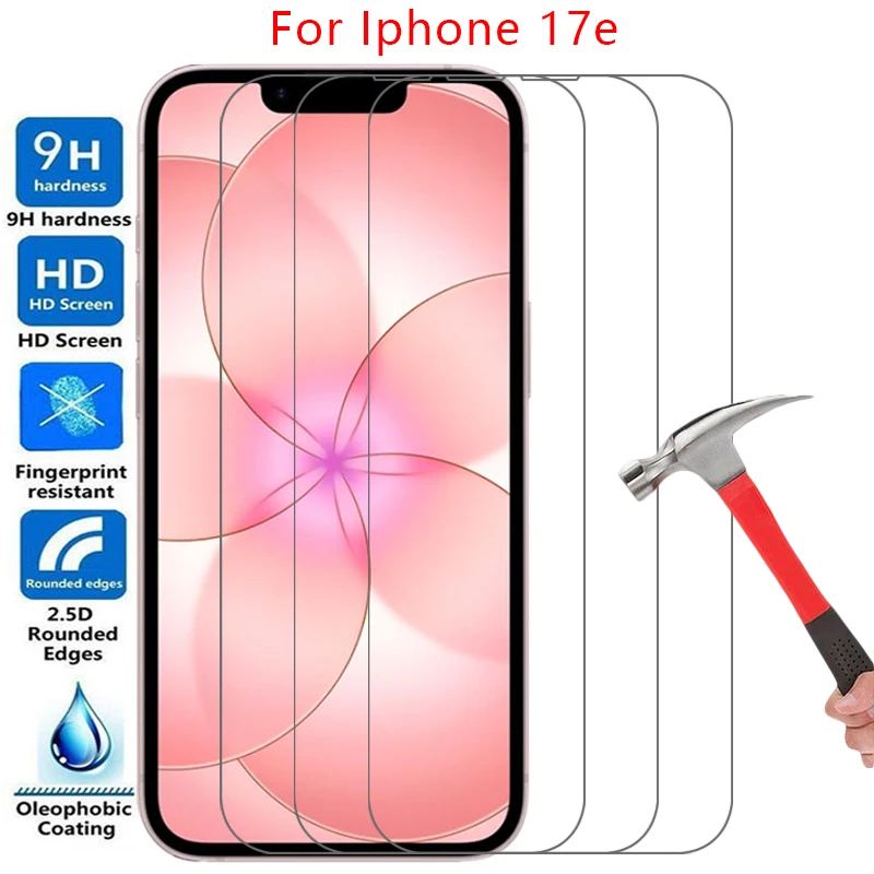 Protector de pantalla para Apple iPhone 17E, cristal templado protector para iPhone 17E, iPhone 17, 17E, E17, película protectora para iPhone