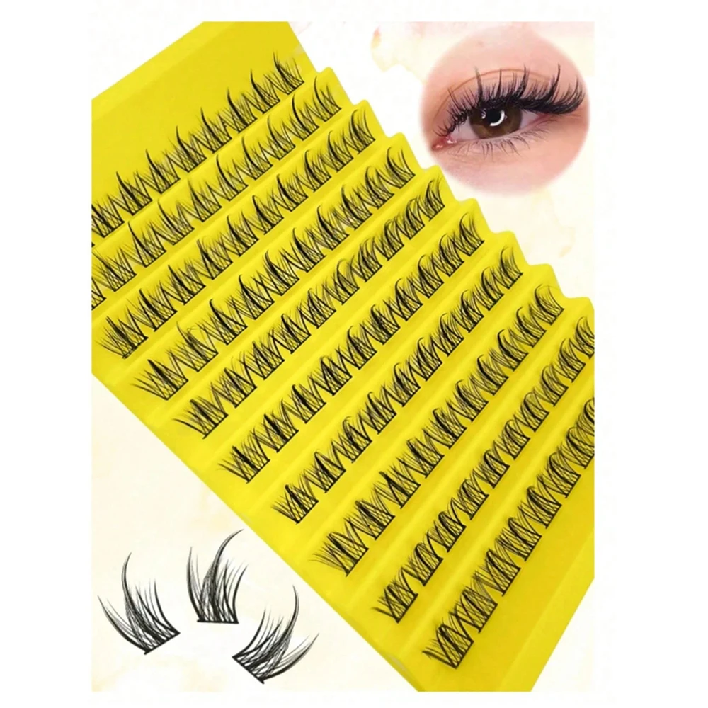 5 Pairs Cat Eye Lashes Manga Lashes 3D Fluffy Natural Look Faux Mink Eyelashes (The Best Gift For Party Performances)