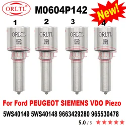 4PCS Diesel Injector Nozzle M0604P142 Injector 9663429280 965530478 5WS40149 5WS40148 For Ford PEUGEOT SIEMENS VDO Piezo