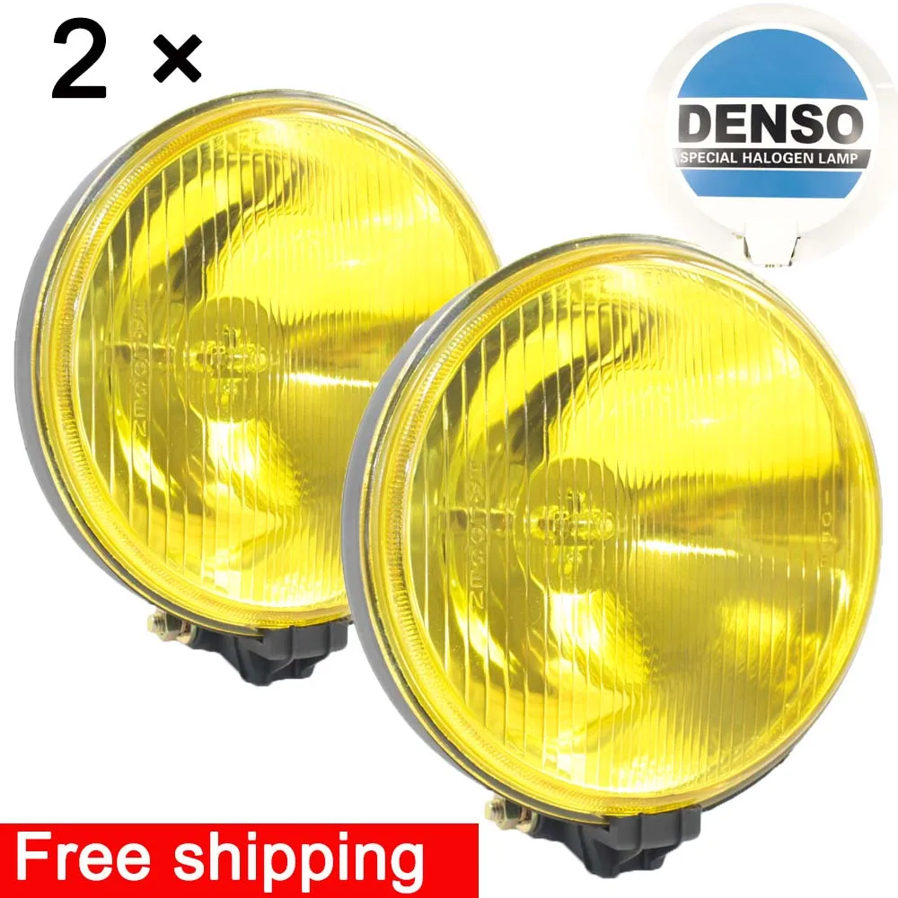 2PCS Yellow Lens Replacement of HELLA RALLYE 1000 PROTECTIVE FRONT SPOT FOG DRIVING LAMP LIGHT 190mm