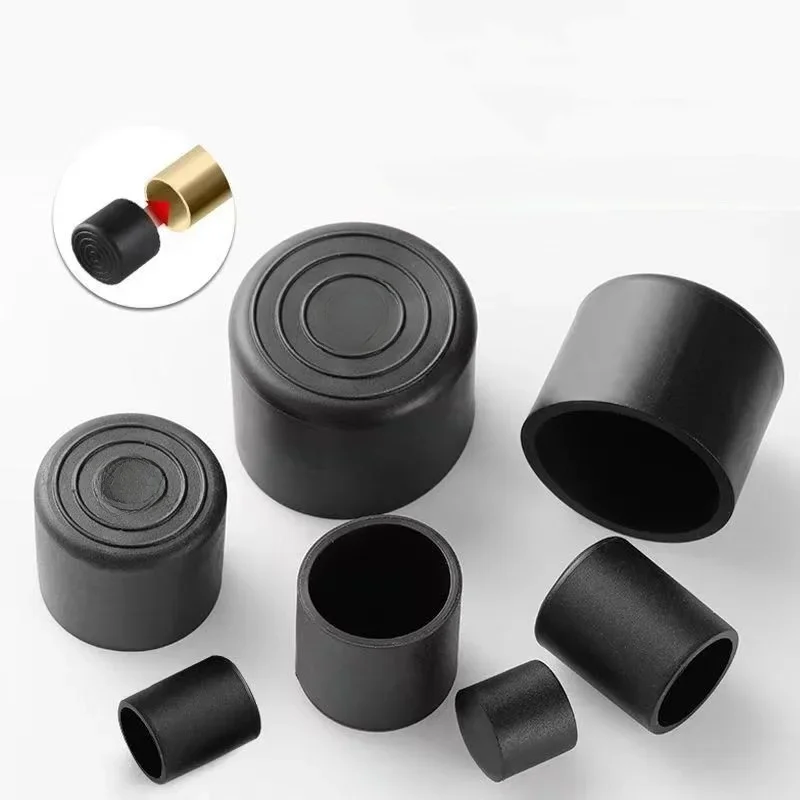 8/10/12/14/16/20/25/30-120mm rond en caoutchouc chaise jambe coussinet meubles pied Table fin bouchons PVC muet anti-dérapant sol protecteur casquettes