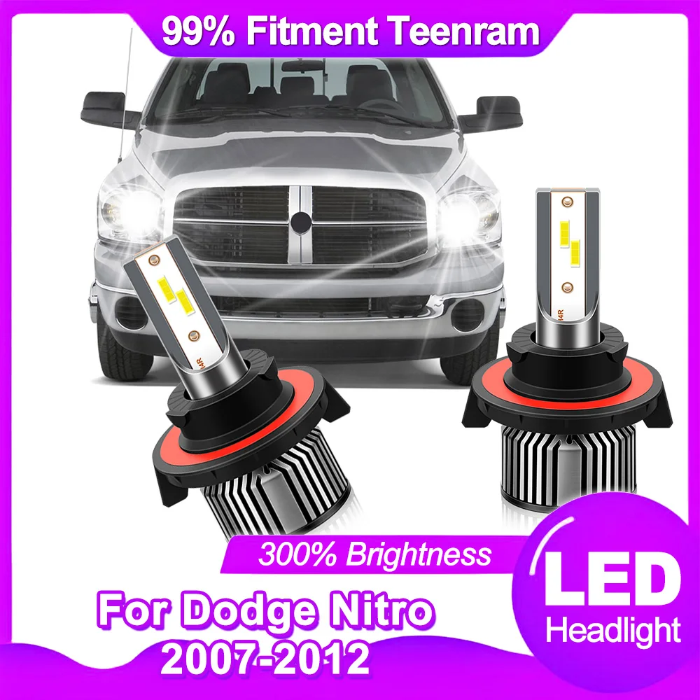 

20000LM LED Canbus Car Headlight 120W Auto Lights Bulbs 6000K Auto Lamps 12V 24V For Dodge Nitro 2007 2008 2009 2010 2011 2012
