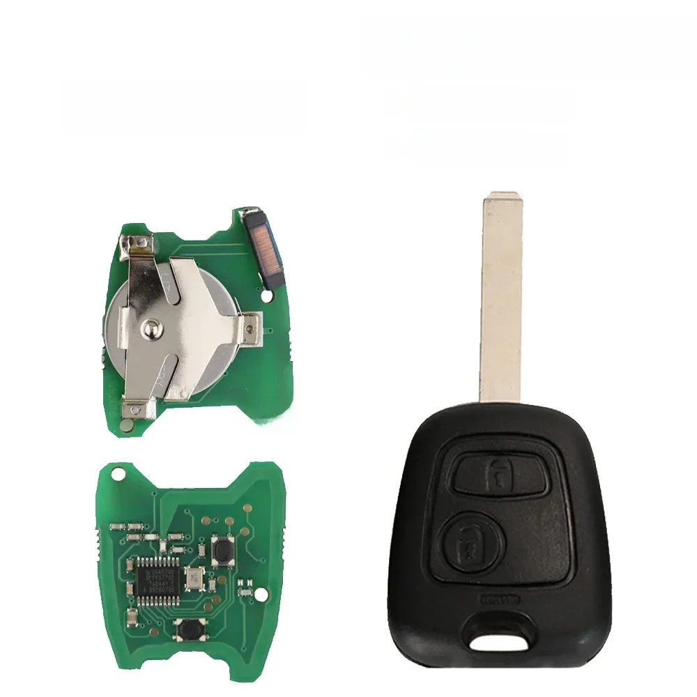 433mhz ID46 Chip Remote Car Key Fob 2 Button for Peugeot 106 107 206 306 406 307 Partner Xsara for Citroen C1 2 3 4 Saxo Picasso