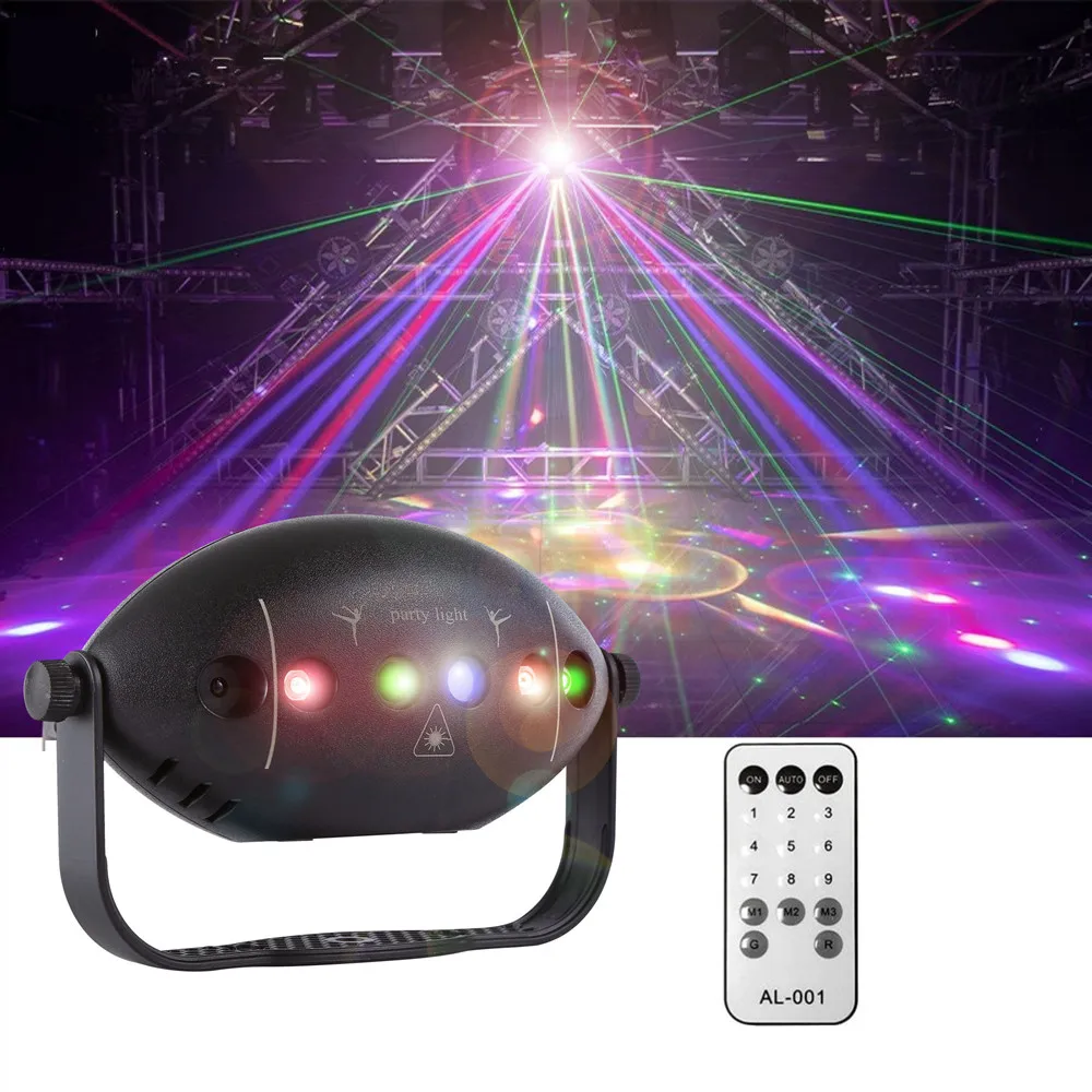 جهاز عرض نمط ديسكو ليزر RGB للحفلات ، إضاءة مسرحية ، حفلة عيد الميلاد ، تأثير النادي الداخلي ، ديكور العطلة ، دي جي #1