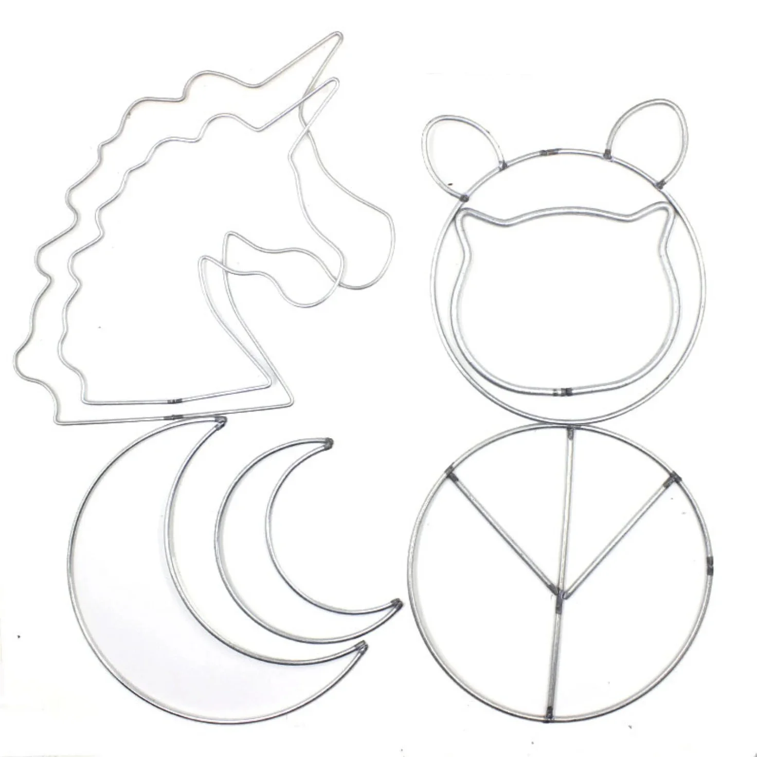 REGELIN jednorożec księżyc shapeMetal Craft obręcze metalowe łapacz snów Dreamcatcher pierścień makrama DIY dzwonek wietrzny dekoracje wiszące akcesoria — zdjęcie 2