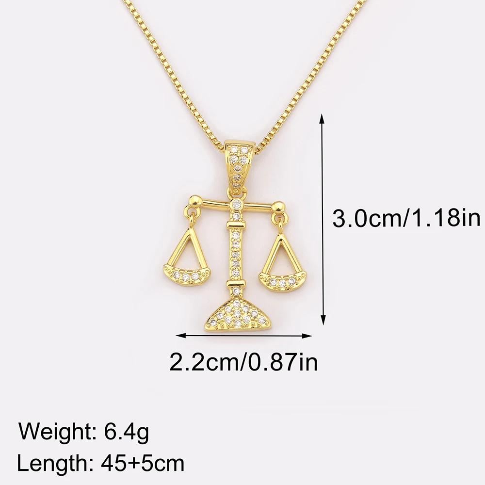 Nidin New Popular Balance Hammer Pliers Shape Charm Pendant Necklace 3 Styles For Women Pave Shiny Crystal Zircon Jewelry Gifts