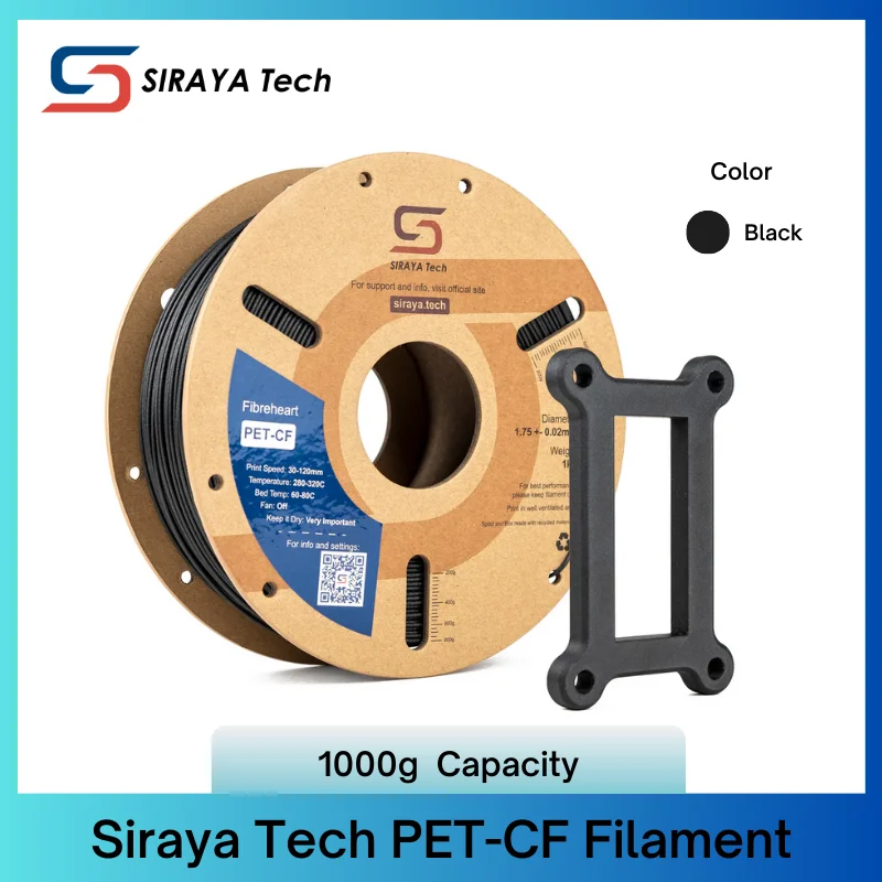 ΠΠΈΡΡ Siraya Tech PET-CF: ΡΡΠΈΠ»Π΅Π½Π½Π°Ρ ΡΠ³Π»Π΅ΡΠΎΠ΄Π½ΠΎΠ΅ Π²ΠΎΠ»ΠΎΠΊΠ½ΠΎ Π΄Π»Ρ ΠΏΡΠ΅Π²ΠΎΡΡ
ΠΎΠ΄Π½ΠΎΠΉ ΠΏΡΠΎΡΠ½ΠΎΡΡΠΈ, ΡΡΠ°Π±ΠΈΠ»ΡΠ½ΡΡ
ΡΠ°Π·ΠΌΠ΅ΡΠΎΠ² ΠΈ Π»Π΅Π³ΠΊΠΎΠΉ ΠΏΠ΅ΡΠ°ΡΠΈ β ΡΠ΅ΡΠ½ΡΠΉ, 1 ΠΊΠ³ ΠΠΈΡΡ Siraya Tech PET-CF: ΡΡΠΈΠ»Π΅Π½Π½Π°Ρ ΡΠ³Π»Π΅ΡΠΎΠ΄Π½ΠΎΠ΅ Π²ΠΎΠ»ΠΎΠΊΠ½ΠΎ Π΄Π»Ρ ΠΏΡΠ΅Π²ΠΎΡΡ
ΠΎΠ΄Π½ΠΎΠΉ ΠΏΡΠΎΡΠ½ΠΎΡΡΠΈ, ΡΡΠ°Π±ΠΈΠ»ΡΠ½ΡΡ
ΡΠ°Π·ΠΌΠ΅ΡΠΎΠ² ΠΈ Π»Π΅Π³ΠΊΠΎΠΉ ΠΏΠ΅ΡΠ°ΡΠΈ β ΡΠ΅ΡΠ½ΡΠΉ, 1 ΠΊΠ³