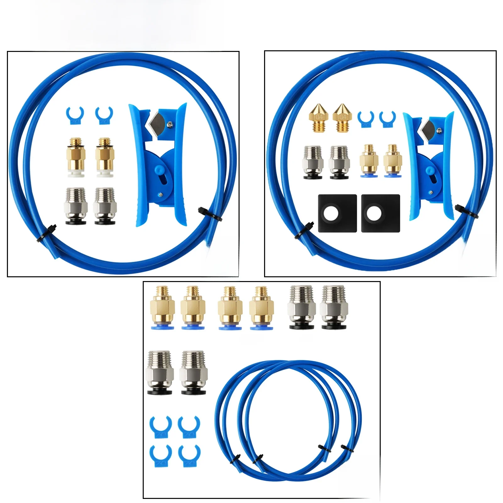 IdeaFormer – accessoires d'imprimante 3D, Tube PFA PTFE de 1M, coupe à raccord rapide, raccord pneumatique, poussée pour buses de Filament de 1.75mm