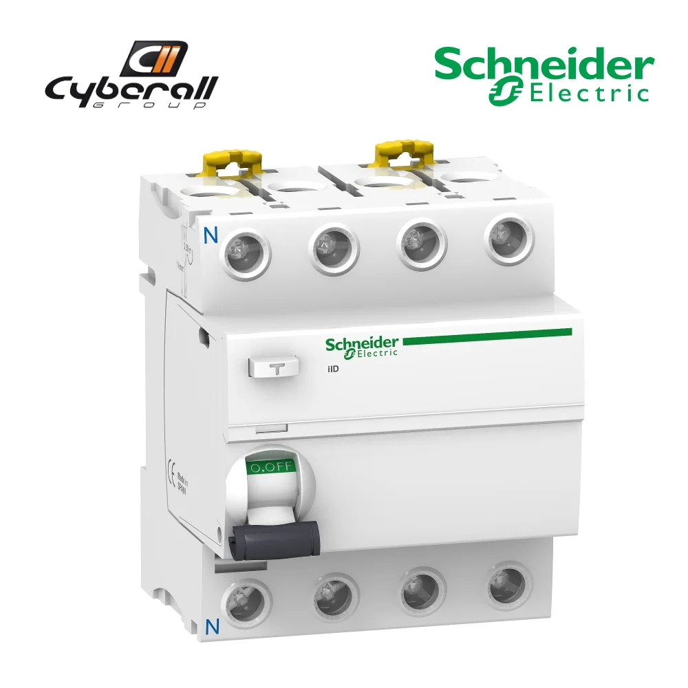Schneider Electric-Cyberall-differential switch; Acti9 iID; 4P; 63A; 300mA A-SI-in white Color