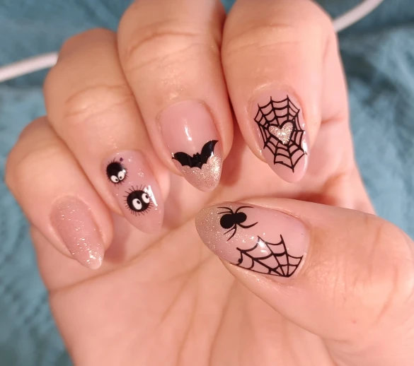 1Pcs Chibi Character Susuwatari Eggette Cute Anime Cartoon Nail Stickers Kawii Nail Art Weeb Cartoon Relief Self Adhesive Decal photo review