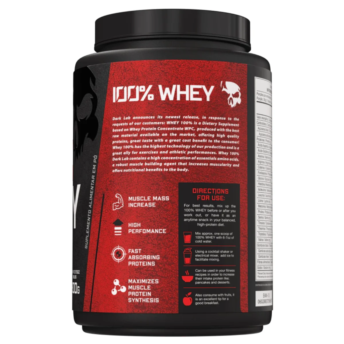 وعاء بروتين معمل غامق ، BCAA وglutamine ، بروتين مصل الحليب ، من من مصل الحليب المركز ، من من بروتين مصل الحليب المركز