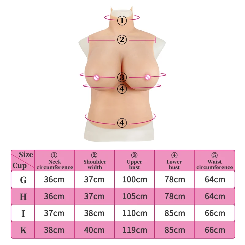 Silicone Realistic Big Boobs Natural Female Fake Huge Cups Breast Forms For Man To Woman Half Body Cosplay Drag Queen