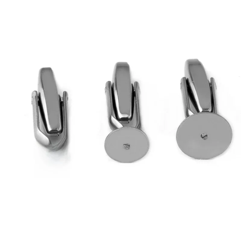 10 sztuk/partia 6/8/10mm okrągła podkładka ze stali nierdzewnej taca spinki do mankietów ustawienia Cabochon podstawa dla Cabochon Cameo DIY tworzenia biżuterii — zdjęcie 2