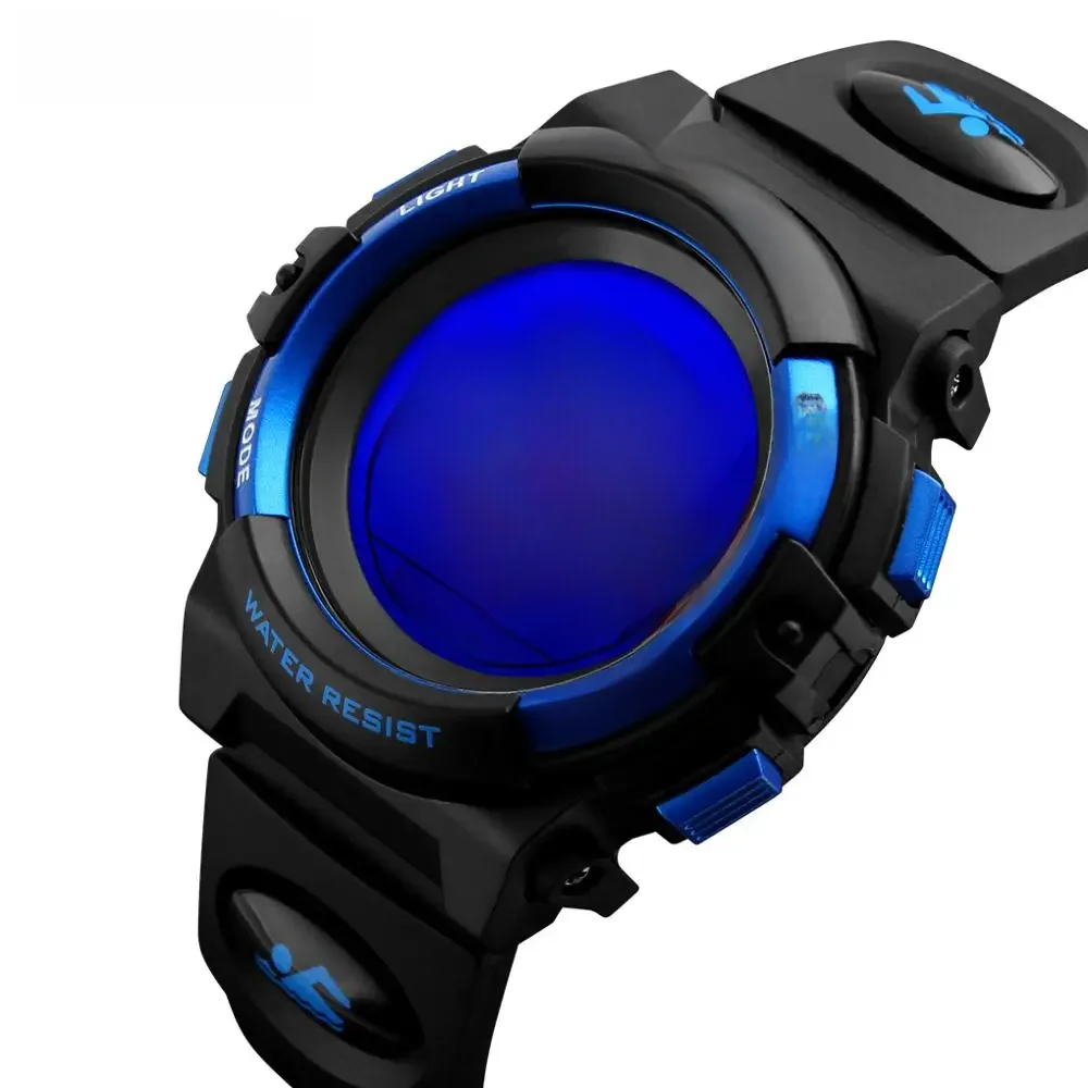 SKMEI dzieci LED elektroniczny zegarek cyfrowy chronograf zegar zegarki sportowe 5Bar wodoodporne dziecięce zegarki na rękę dla chłopców dziewcząt — zdjęcie 2