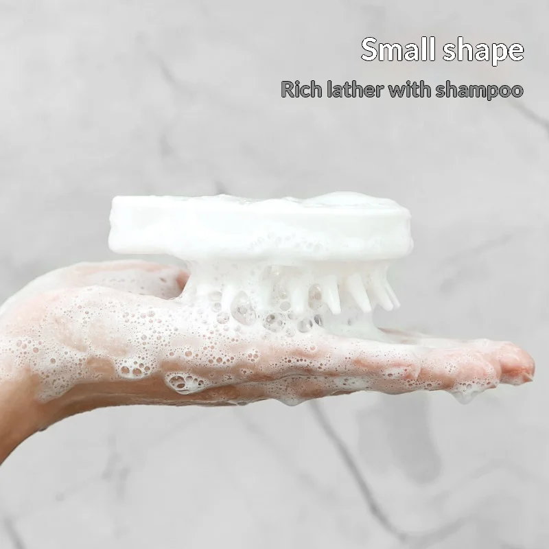 Scalp Massage Shampoo Brush Soft Silicone Hair Washing Comb Head Scrubber Hair Care Tool