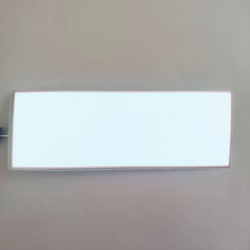 Panneau d'éclairage de couleur blanche, 4x15cm, bande de panneau EL, feuille de rétro-éclairage, sans onduleur