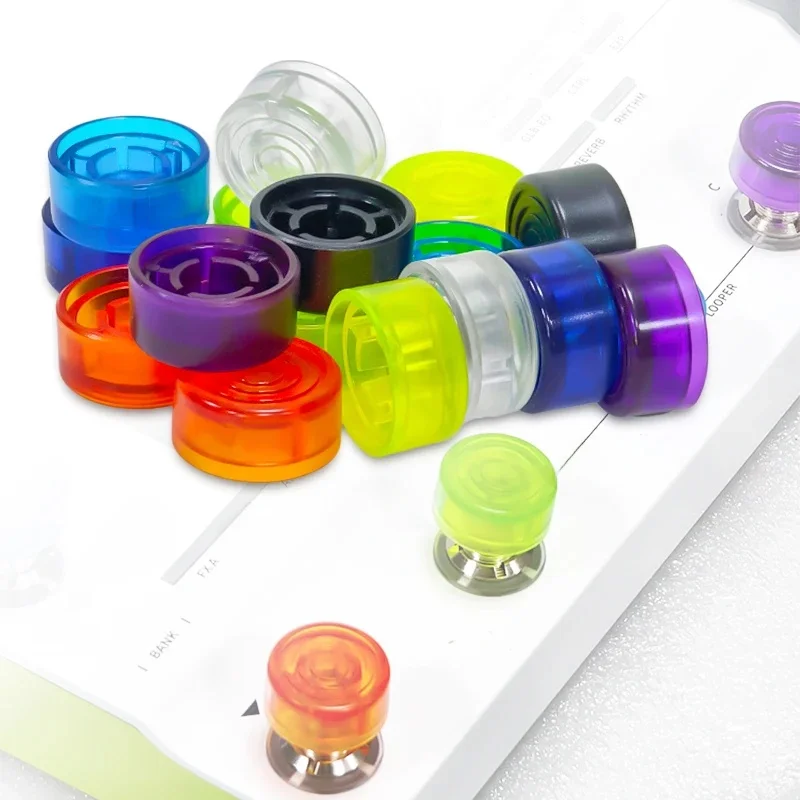 Capuchons de protection en plastique couleur bonbon pour pédale de guitare, accessoires pour pédales d'effets électriques, 1 paire