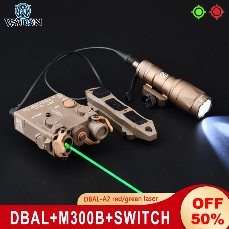WADSN страйкбол тактический DBAL-A2 зеленый красный точечный лазерный оружейный светильник ar15 Softair охотничий Armas DBAL Sight No IR белый светильник