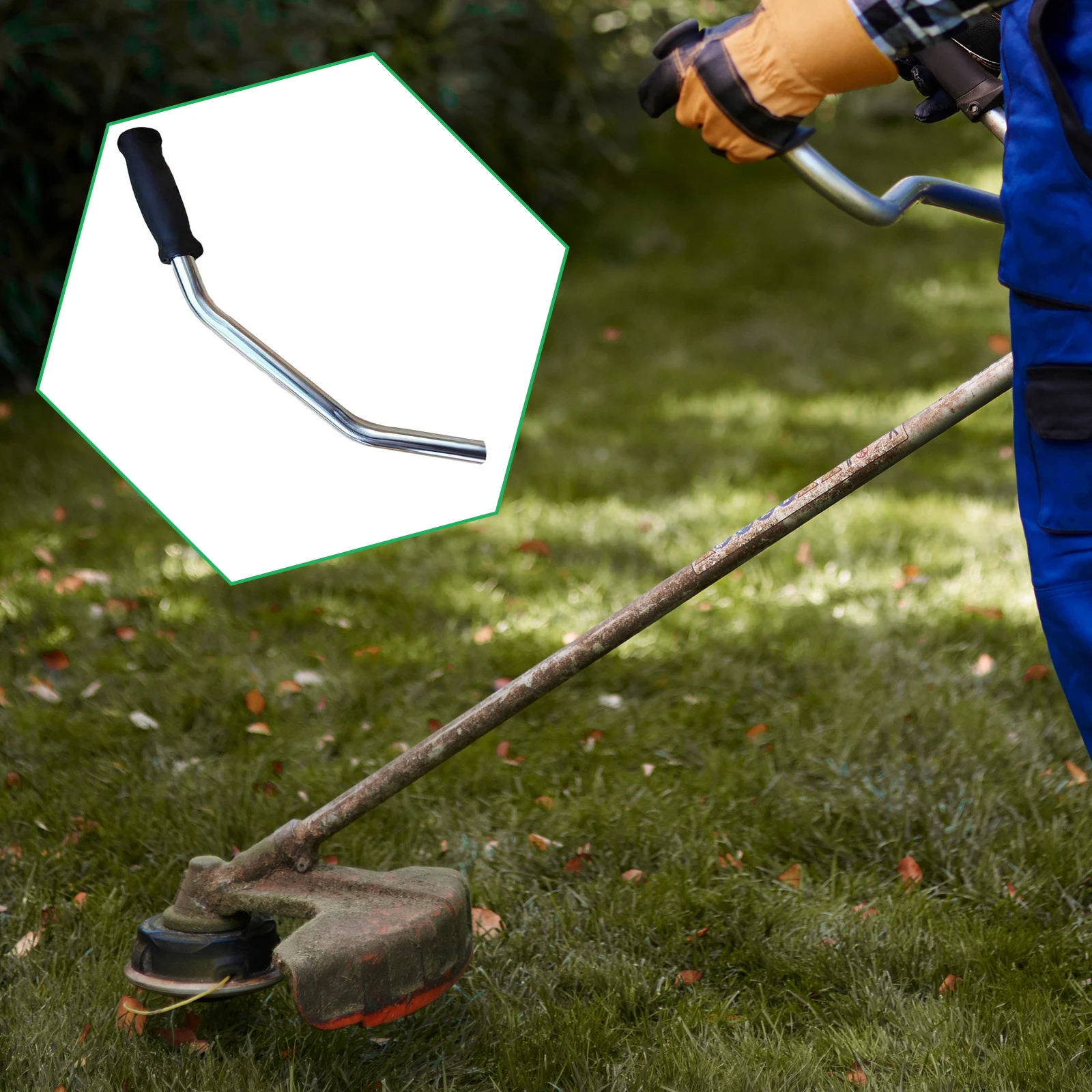 Grass Cutter Handle Attachments Stable Performance Easily Install Tube Diameter 1.9cm Accessory Handheld for Brush Cutter