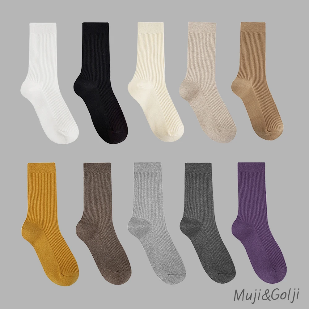 [10 + 1] 10 pairs of unkany and golfing women's armored classic student socks