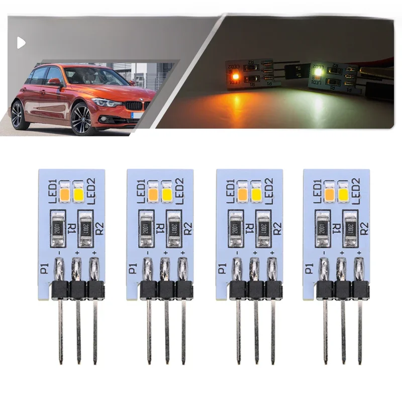 4/10PC Oświetlenie otoczenia LED do BMW serii 2 3 4 5 7 F48 X1 F82 F83 M4 F45 F46 F30 F31 F34 F32 F33 F36 F10 F11 F07 F01 (4Piece) — Zdjęcie 2 z 2