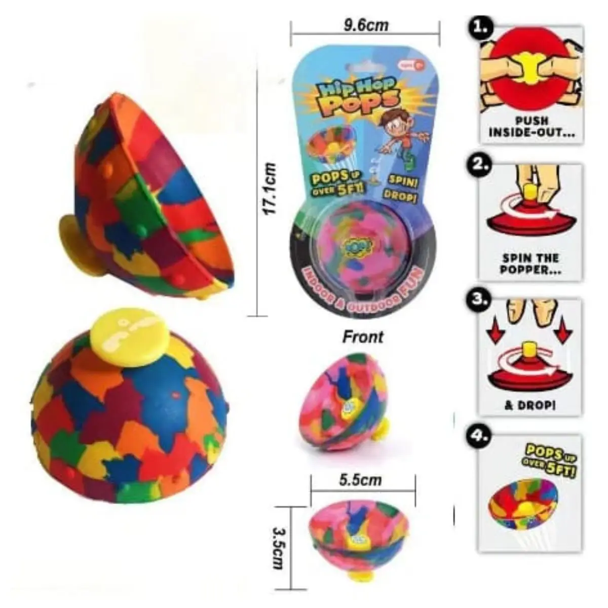 Brinquedos Infantis Tigelas De Borracha De Salto Novidade Hip Hop Jumps Toys