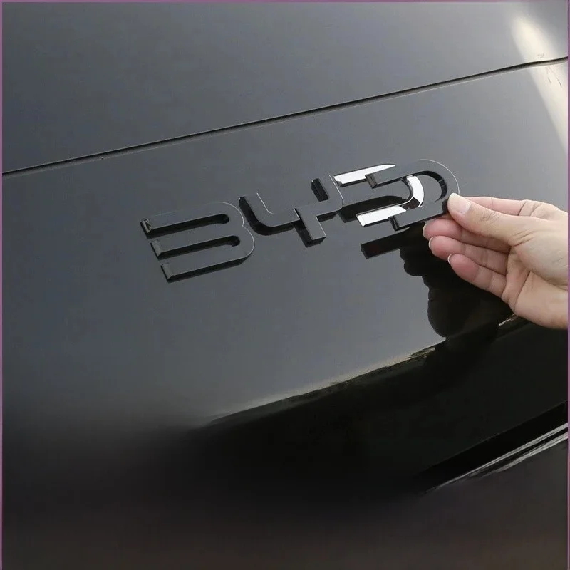 Pour BYD Song Plus DMI Seal U Sealion 6 Modification de l'emblème avant noir Badge de voiture de guerrier noir couvrant les Styles Logo