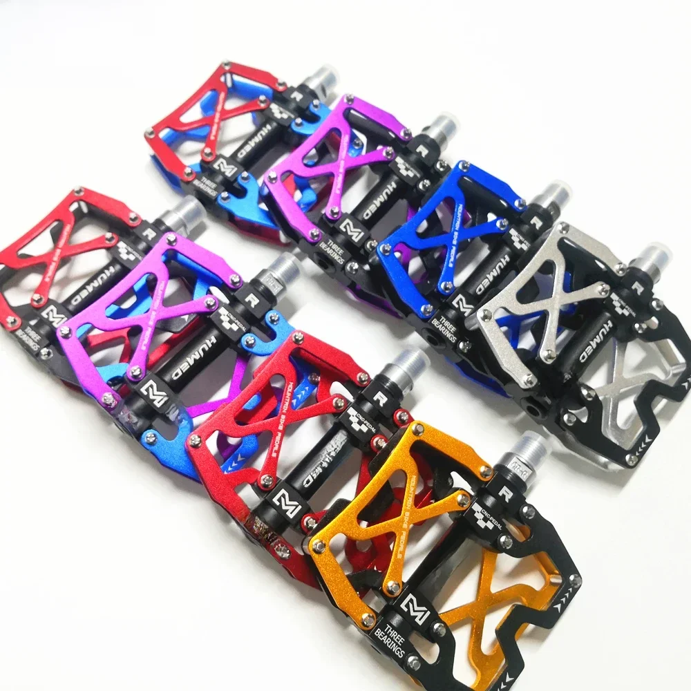 AliExpress HUMED 2023 New Non-Slip Mountain Bike Pedals,Ultra Strong Aluminum alloy 9/16" 3 Sealed Bearings for Road BMX MTB Fixie Bike