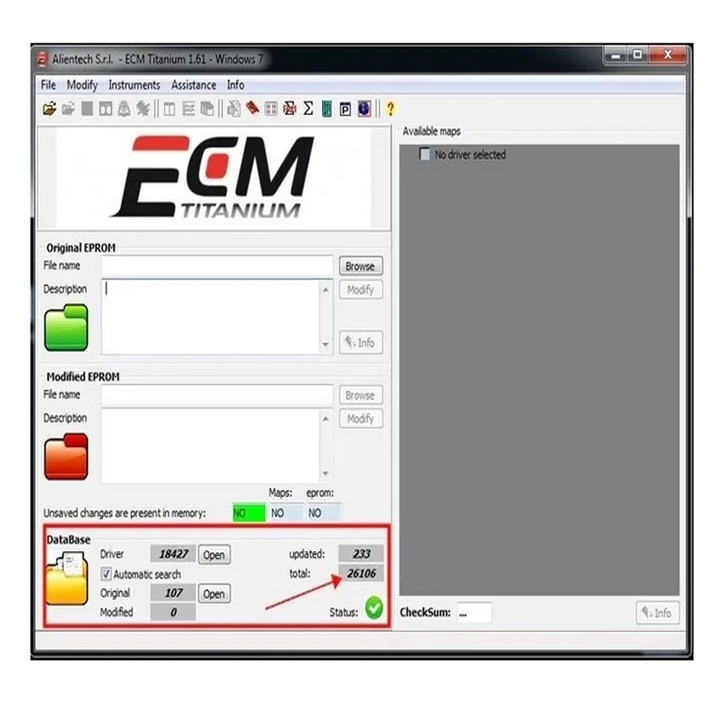 ECM Titán 1.61 vel 26000+ vezető ECM 18259+ Sofőr számára ecu Munkaeszköz autó javító diagnostic Beküld Láncszem vag Kadmium vag USB Windows 7/8/10