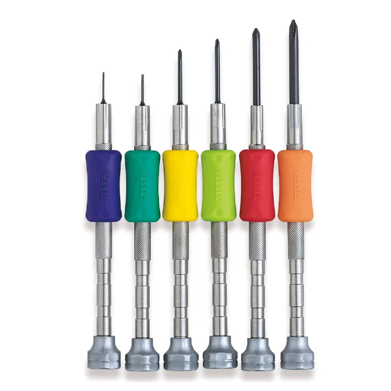 VESSEL Precision Screwdriver Set for Laptop, Drone, Cell Phone, Camera, Watch Repairing TD Series