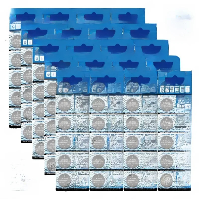 Nouveau 100 pièces CR2032 3V batterie au Lithium CR 2032 DL2032 ECR2032 pile bouton pour montre jouet calculatrice voiture clé télécommande