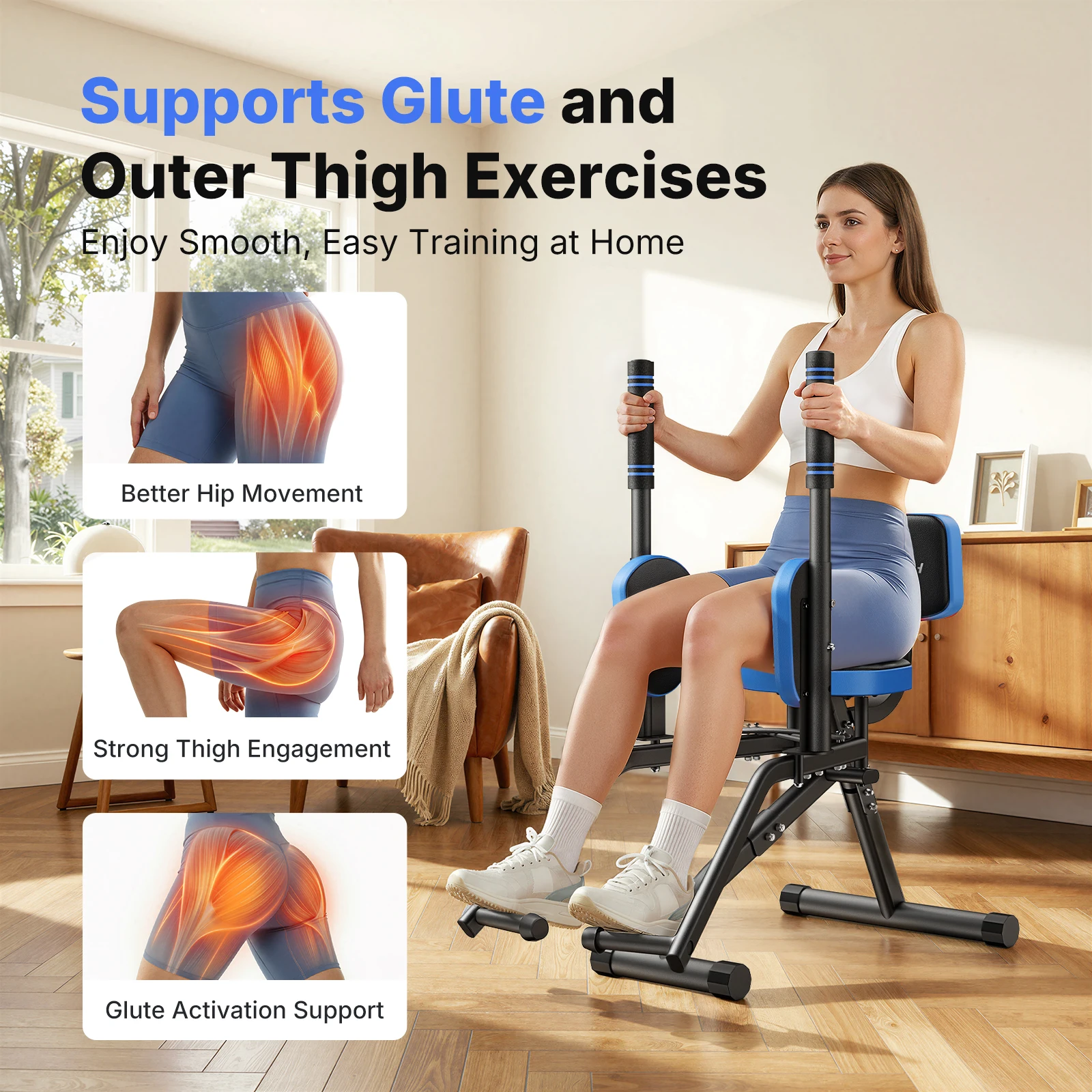 MERACH ヒップアブダクター・バットトーニング・レッグア - Home Gym Resistance Machine のレビューと価格