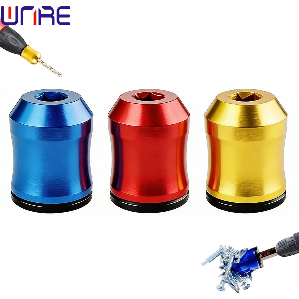 

Universal 1/4" 6.35mm Magnetic Screw Ring Alloy Bit Holder Anti-slip Strong Magnetizer for Electric Screwdriver And Drill