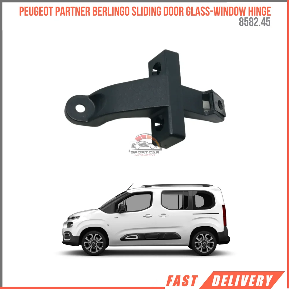 

For Latch Set Peugeot Partner Berlingo Sliding Door Glass-Window Hinge from 2001 to 2008 Peugeot Bipper Mk1-2-3 8582.45