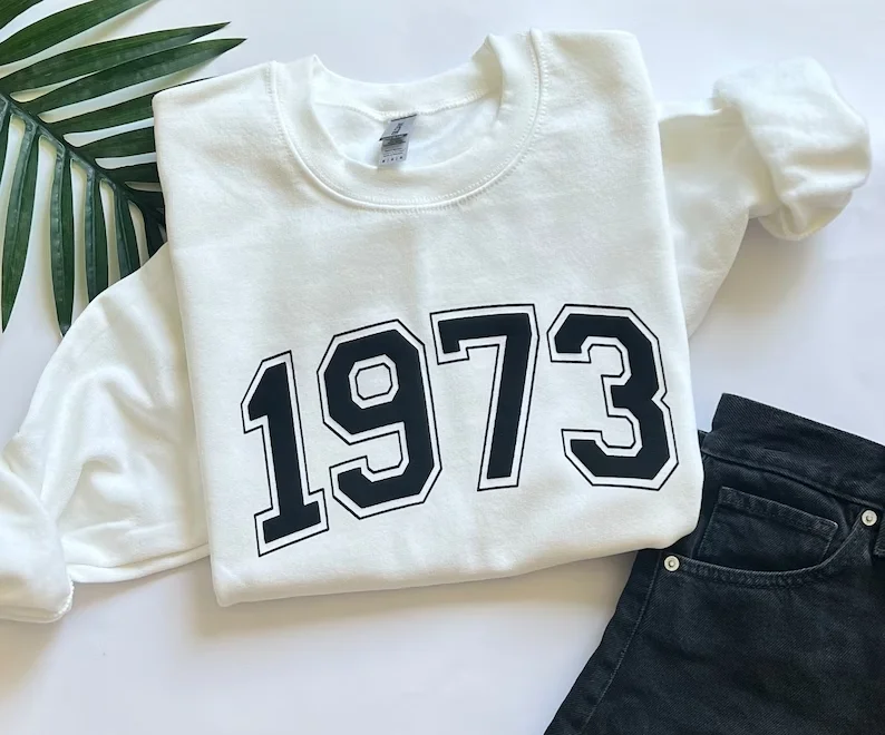 

Custom Year Sweatshirt Birthday Birth Year Gift for Him or Her Vintage Sweater Made In Year Numbers Sweater Custom Birthday Date