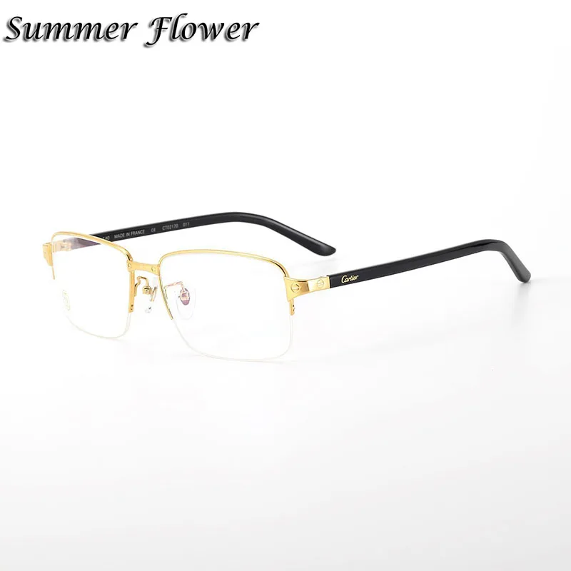 Men Fashion Brand Designer Style Glasses Frame Pure Titanium High Quality Prescription Eyeglasses Spectacle for Women