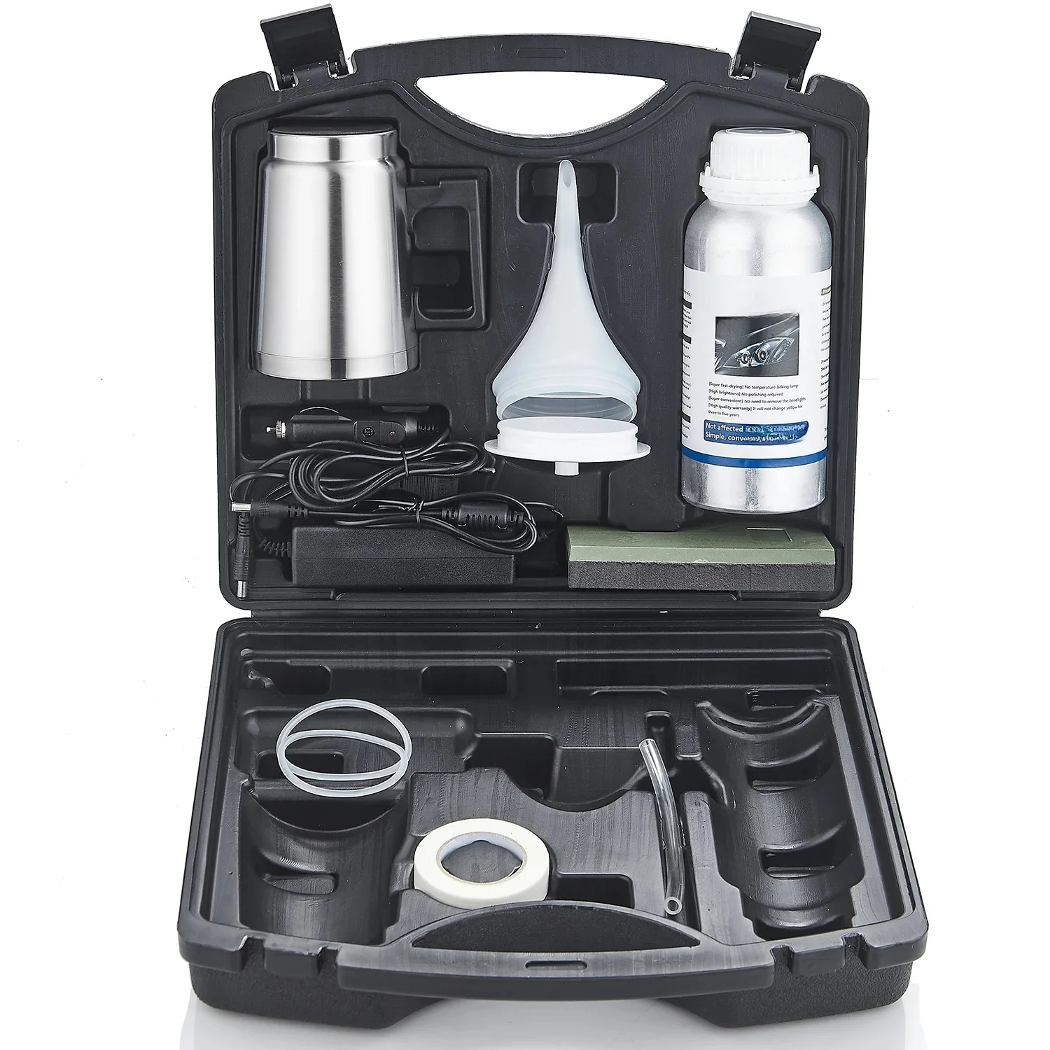 Kit de polissage de rénovation de phares de voiture, Kit de polissage chimique de phares, outil de soins automobiles, ensemble d'outils de voiture en polymère liquide de 800ML