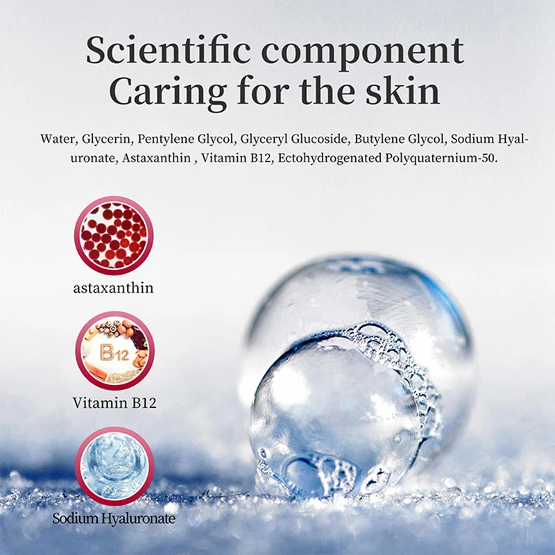 سانندي مصل بشرة الوجه أمبولات ترطيب اشراق العناية بالبشرة مع أستازانتين النحاس الببتيد PDRN الكولاجين نياسيناميد HA #3