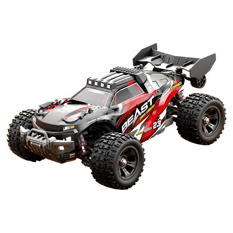 2.4g RC Auto im Maßstab 1:18, Ferngesteuertes Auto mit variabler Geschwindigkeit, 4WD, unabhängiger Stoßdämpfung, Offroad-Fahrzeug, LED-Licht, Lithium-Batterie, Spielzeugauto