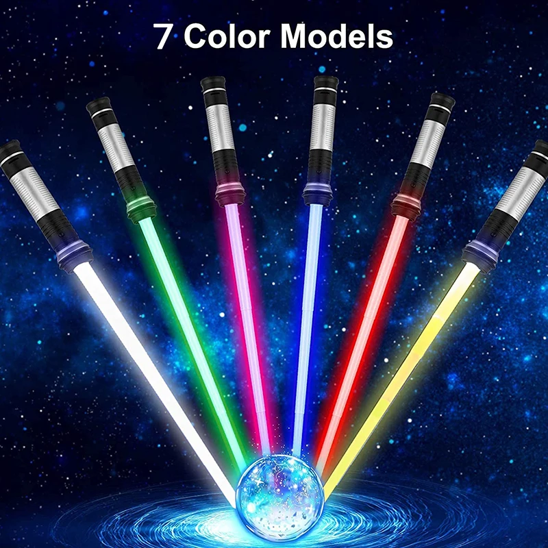 Induction color changing laser sword hair lightsaber suit seven color switching