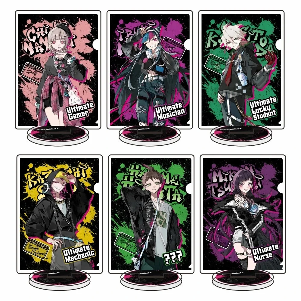 Anime-Danganronpa 2-Acrylic Stand Nagito Komaeda Ibuki Mioda Desktop Decor Birthday Collection Gift Keychain