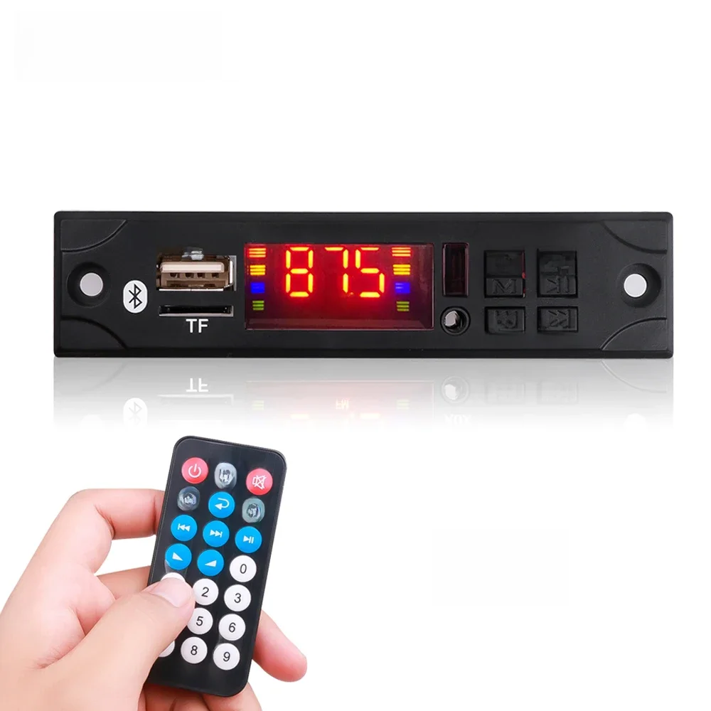 Module Audio Radio FM pour voiture, sans fil, Bluetooth, 5V, 12V, carte décodeur MP3 WMA, lecteur MP3 avec télécommande, prise en charge USB TF