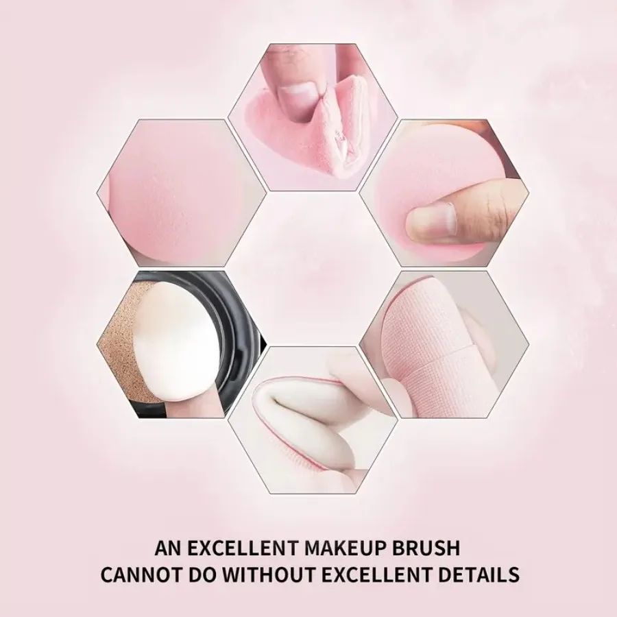 3 zestawy gąbeczek do makijażu do stosowania na sucho i na mokro, odpowiednie do wszystkich typów skóry, specjalnie zaprojektowane do konturowania, zestawy narzędzi do makijażu.