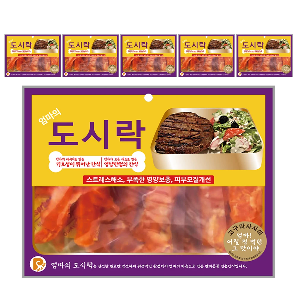 엄마의도시락 강아지 사사미 간식 300g × 6개입 12종모음