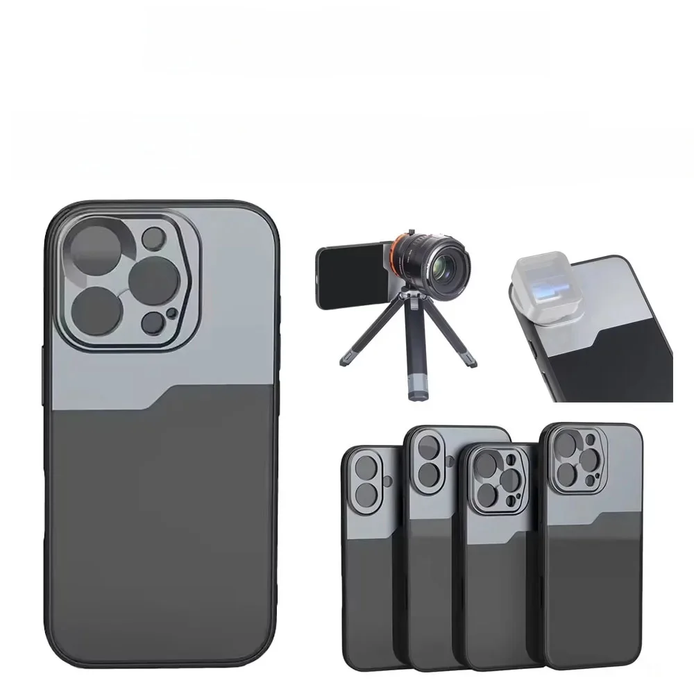 Etui na telefon z gwintem 17MM do iPhone'a 16 Plus Pro Max Anamorphic Macro Wide Angle 17MM Lens Mount Etui na telefon do Ulanzi Kase Apexel — zdjęcie produktu 7