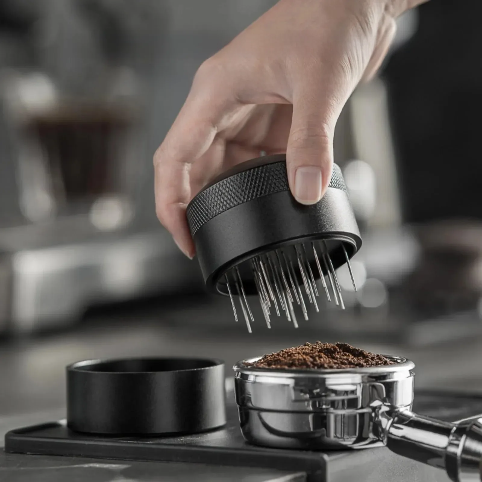 Mieszadło do espresso WDT Tool, narzędzie do dystrybucji espresso do portafiltra 51mm 54mm 53mm 58mm, narzędzie do mieszania kawy w proszku — 2