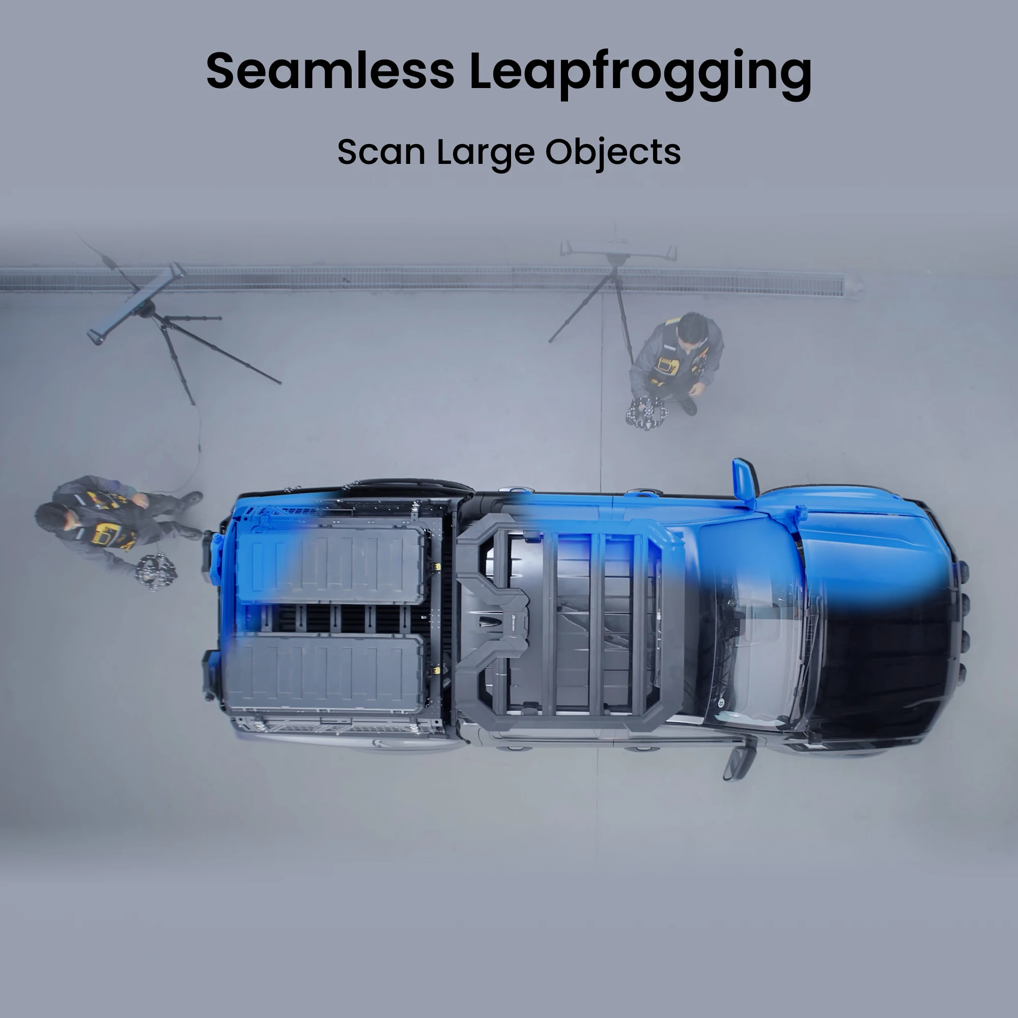 Revopoint Trackit 3D الماسح الضوئي تتبع بصري لعلامات خالية 30 خطًا متقاطعًا ماسح ليزر أزرق لـ CAD وقياس المسح الضوئي المحمول #4